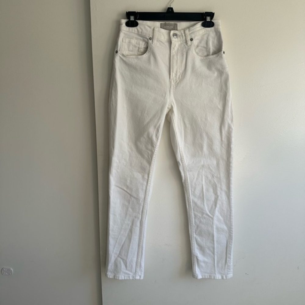 Everlane Women's Straight Leg Jeans - White